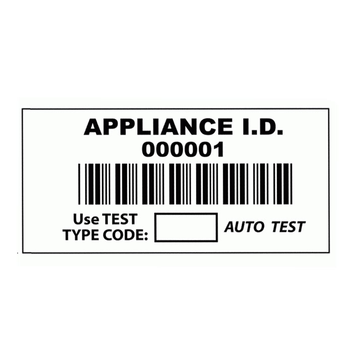 Barcoded Appliance ID Labels