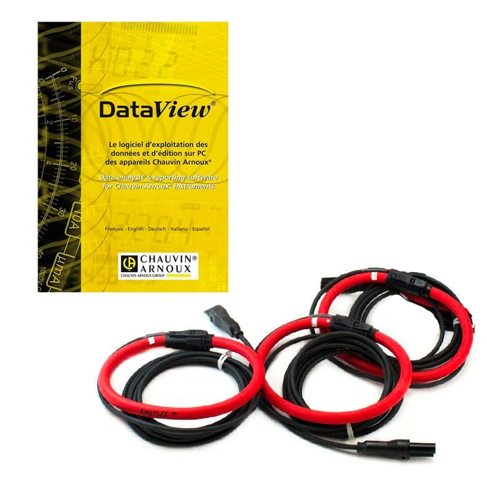 Chauvin Arnoux A193-450 Clamps (x3) and DataView Software Bundle (FREE GIFT)