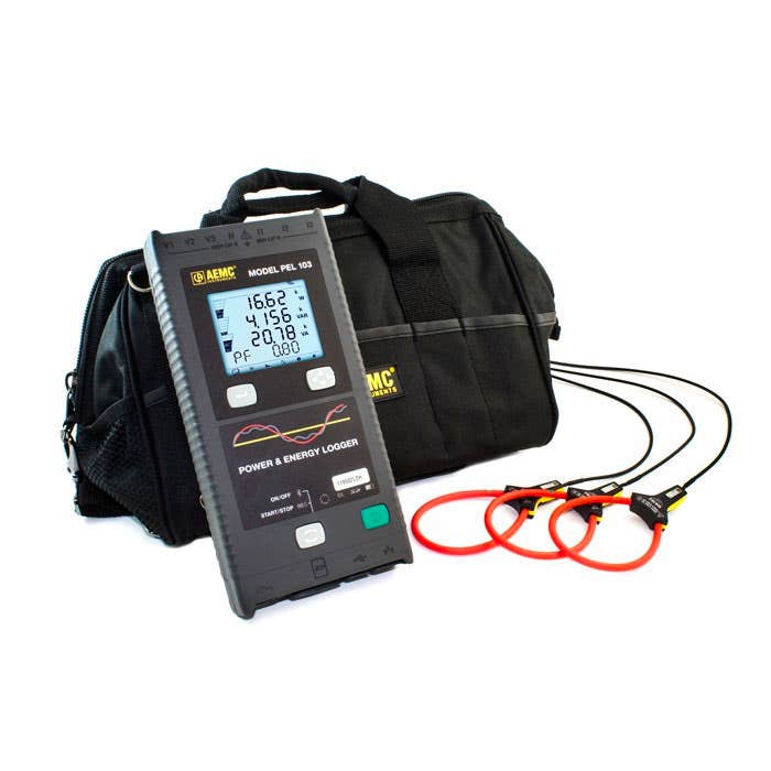 Chauvin Arnoux PEL103 Power Quality Analyser Kit with MA193 Clamps