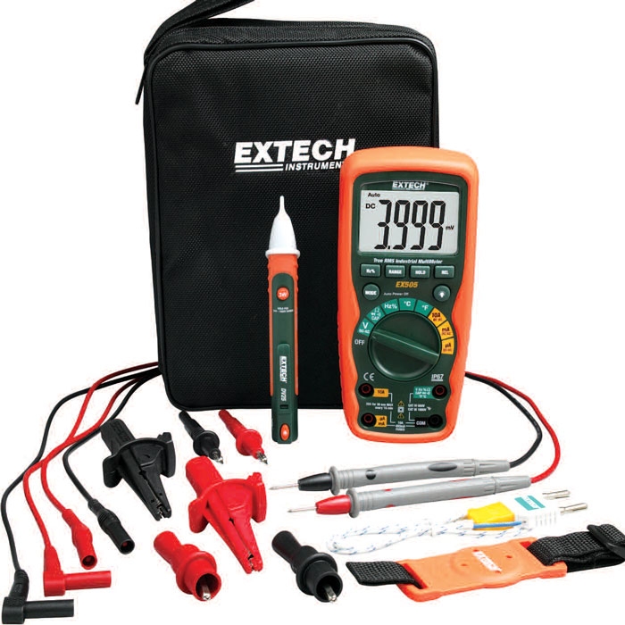Extech EX505-K Heavy Duty Industrial Multimeter Kit
