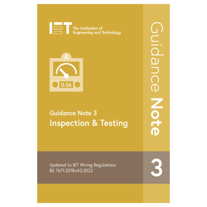 IET Guidance Note 3 18th Edition Wiring Regulations IET On-Site Guide 