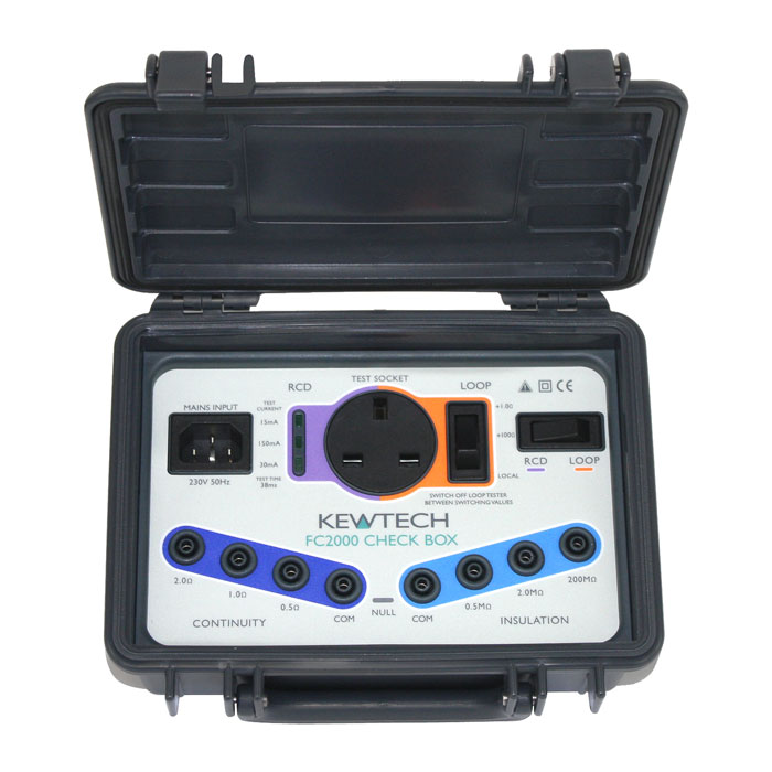 Kewtech FC2000 Calibration Check Box