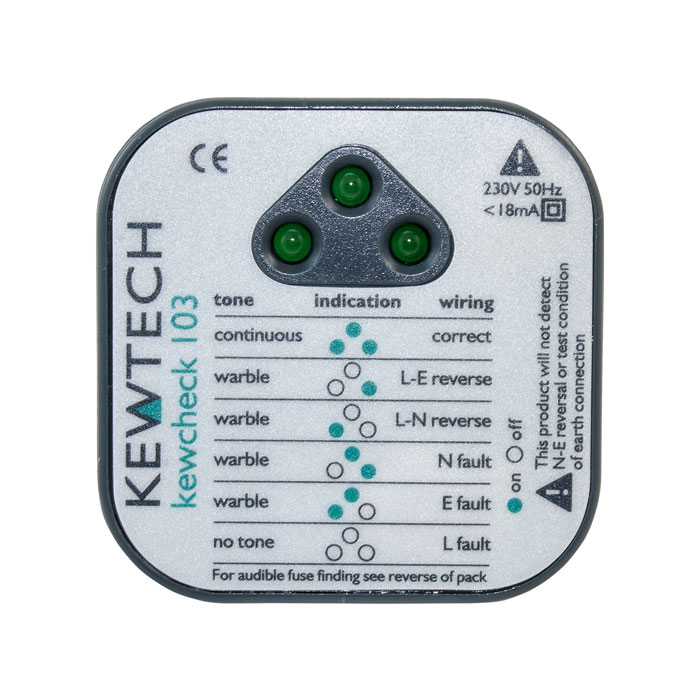 Kewtech KT103 Wall Socket Checker