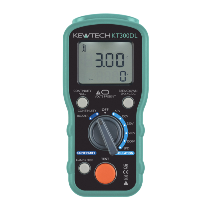 Kewtech KT300DL Digital Insulation/Continuity Tester