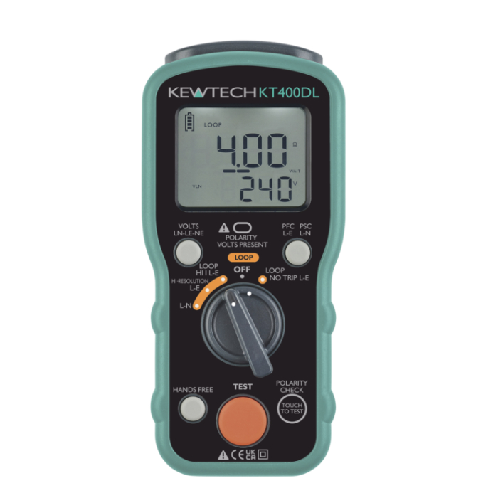Kewtech KT400DL Digital Loop Impedance & PSC Tester