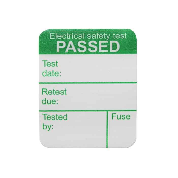 142/1000 LABLES Metrel PAT Tester PASS Labels 