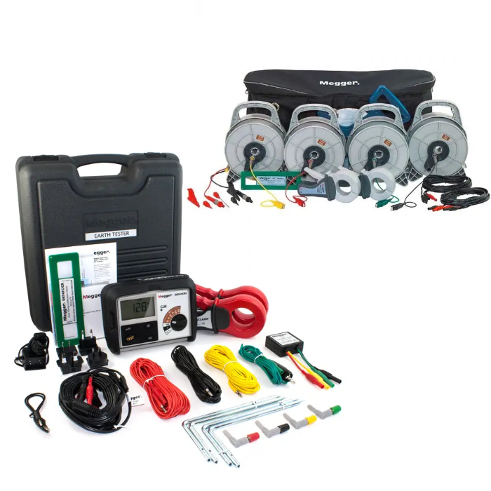 Megger Earth Testing Kit with Earth Spike Cable & Clamp Kit