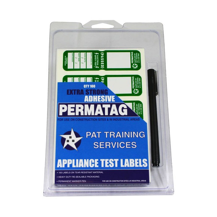 PERMATAG Tough Cable Labels PASSED Electrical safety test ADHESIVE APPLIANCE ID 