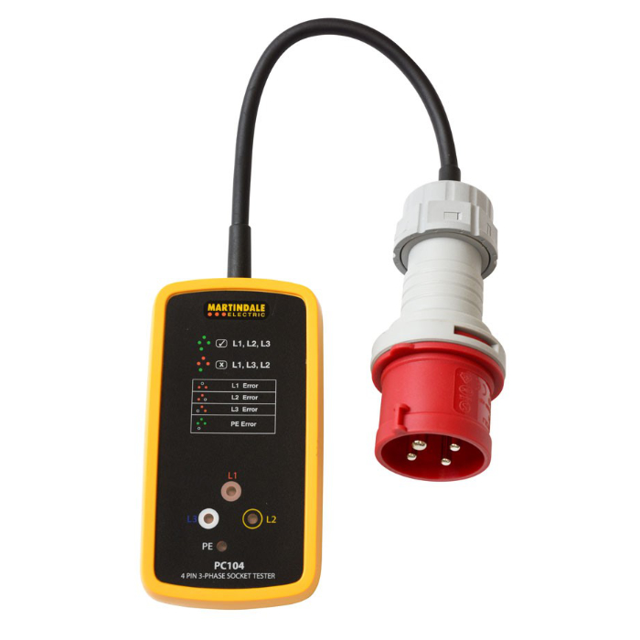 Martindale PC104 16A 3-Phase Socket Tester