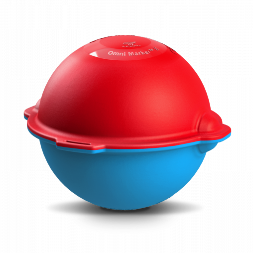 Radiodetection OmniMarker II Blue and Red Ball Frontal View