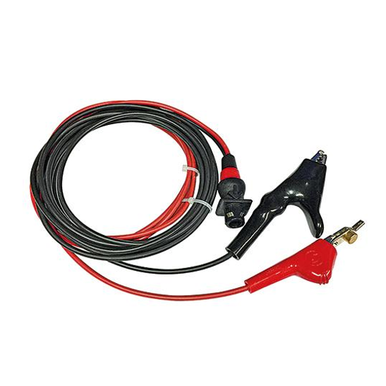 Radiodetection Tx Direct Connection Lead with Telecom Crocodile Clip Frontal View
