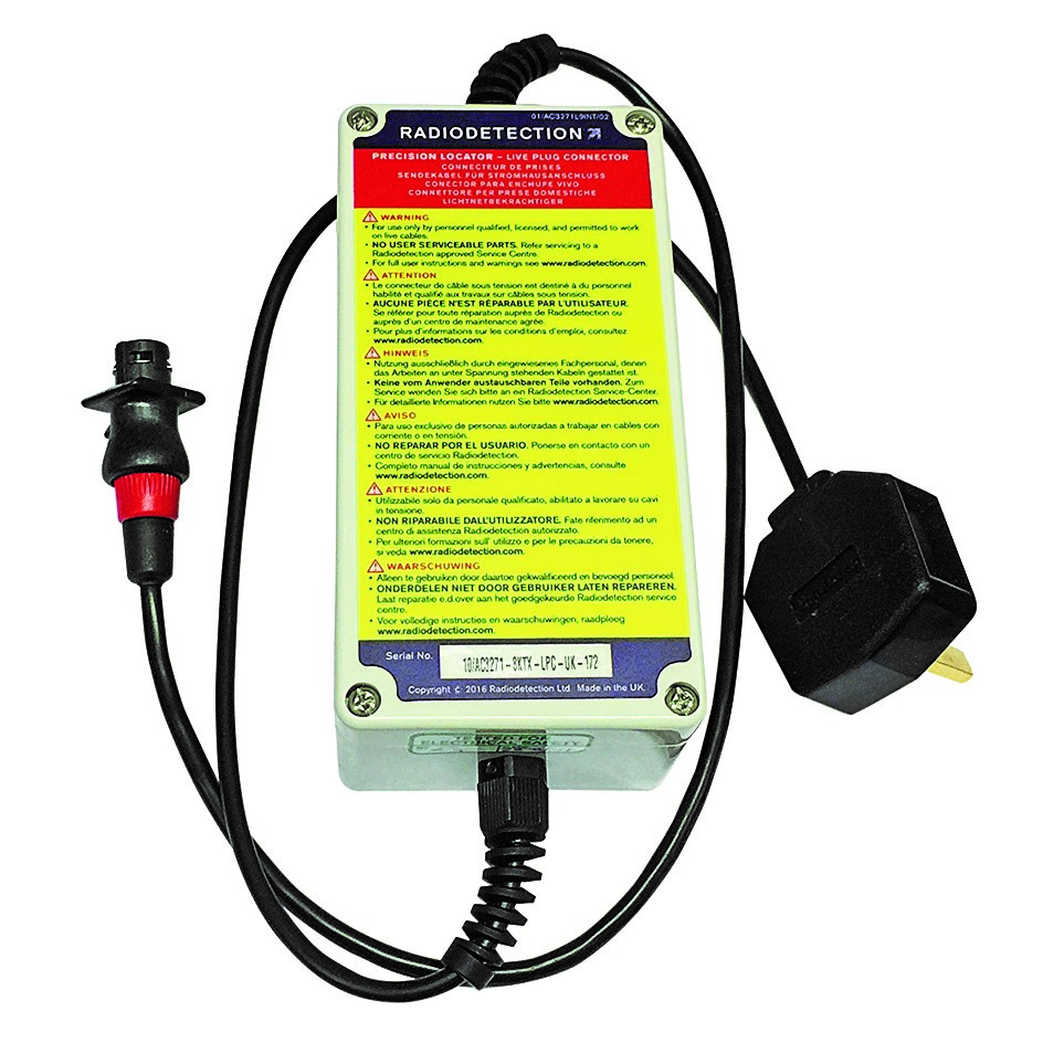 Radiodetection Live Plug Connector Frontal View