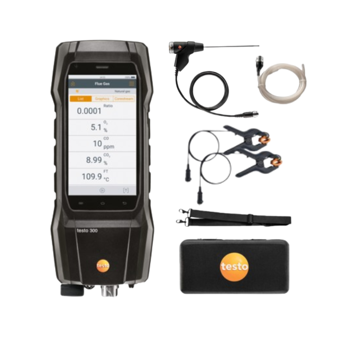 Testo 300+ Flue Gas Analyser Advanced Kit