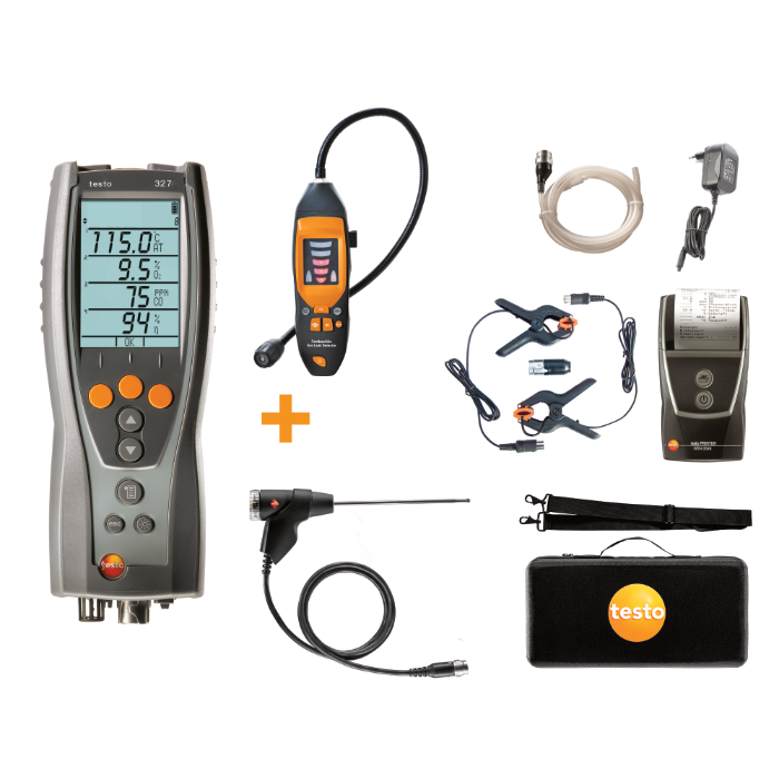 Testo 327-1 Advanced Kit + Gas Leak Detector