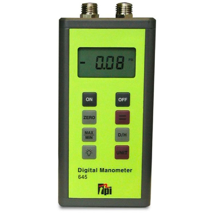 TPI 645 Dual Input Differential Manometer