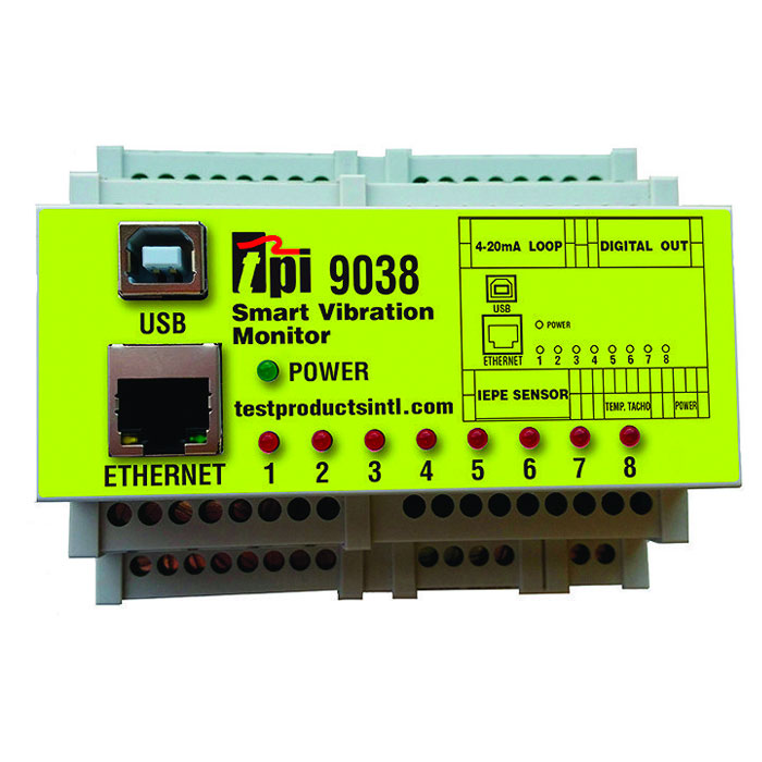 TPI 9038 Eight-Channel Smart Vibration Monitor