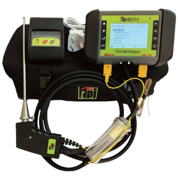 TPI DC711 Flue Gas Analyser Kit 1