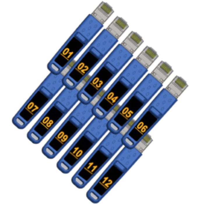 Trend SignalTEK QT Kit of 12 x RJ-45 Remote Plugs (#1–#12) 
