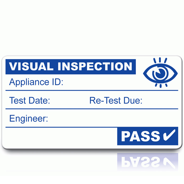 Visual Inspection Labels - 500 PASS