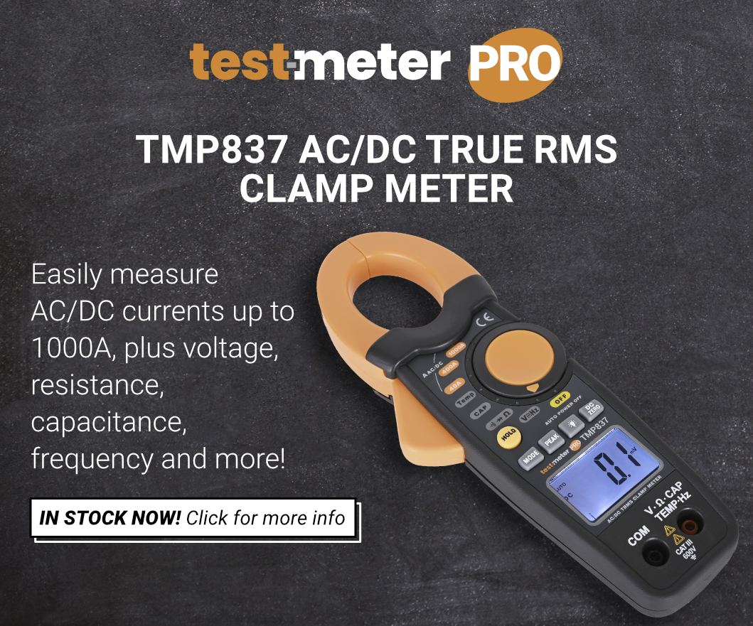 Test Meter PRO TMP837 1000A AC/DC True RMS Clamp Meter